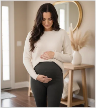 legginsy ciazowe exclusive grafitowe bensini