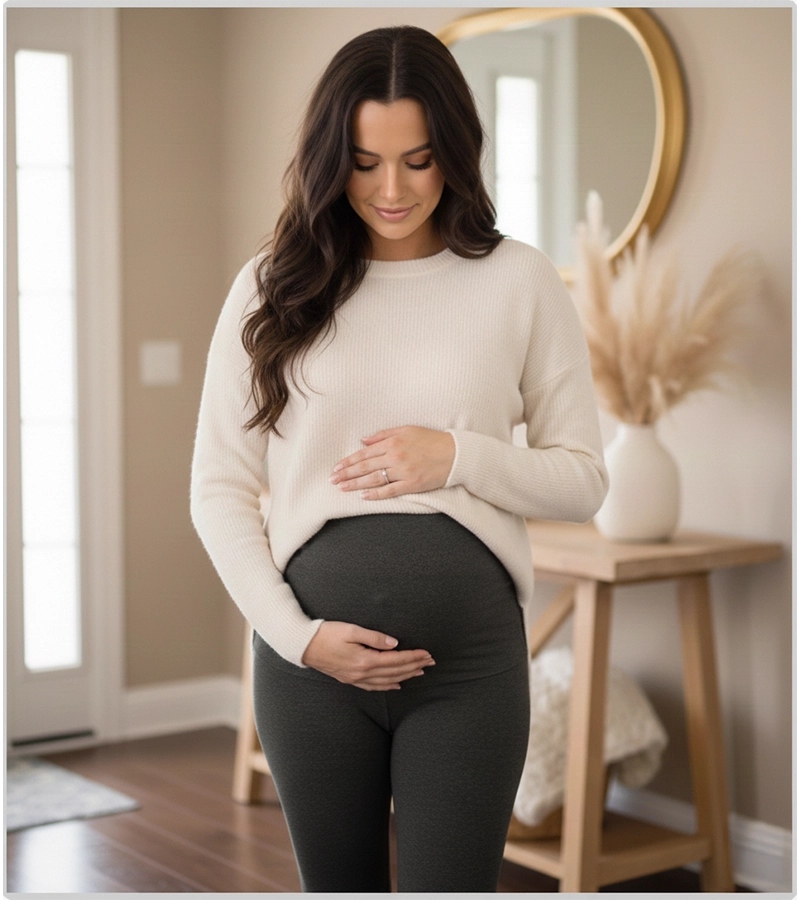 legginsy ciazowe exclusive grafitowe bensini