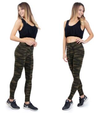 Legginsy damskie z wysokim stanem Carmen
