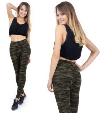 Legginsy damskie z wysokim stanem Carmen