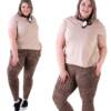 Legginsy damskie plus size z wysokim stanem Mona