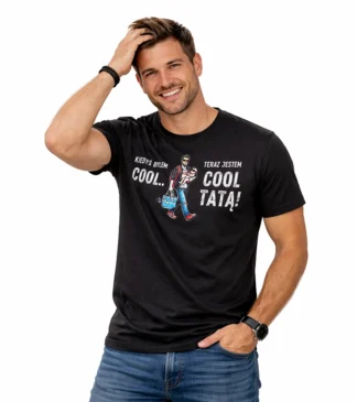 Koszulka T-shirt męski - Kiedyś byłem cool... Teraz jestem cool tatą!