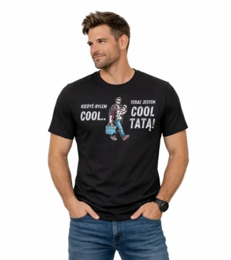 Koszulka T-shirt męski - Kiedyś byłem cool... Teraz jestem cool tatą!
