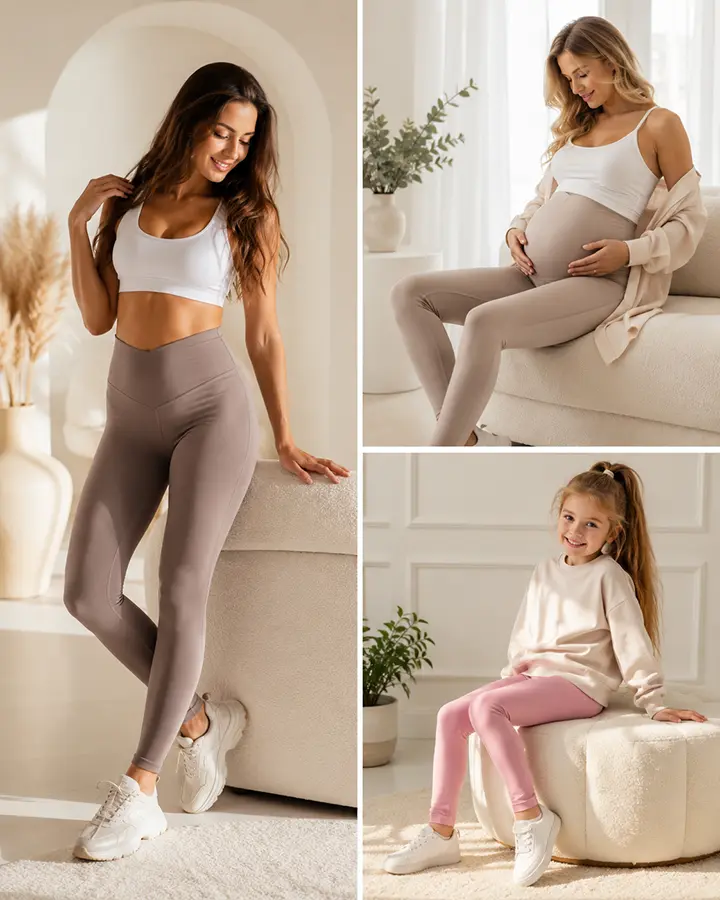 Legginsy damskie, ciążowe i dziecięce BENSINI®